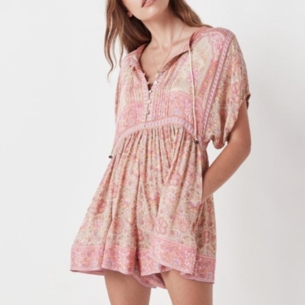 Spell & The Gypsy Pink Floral Romper